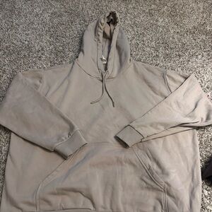 Beige Hooded Sweatshirt